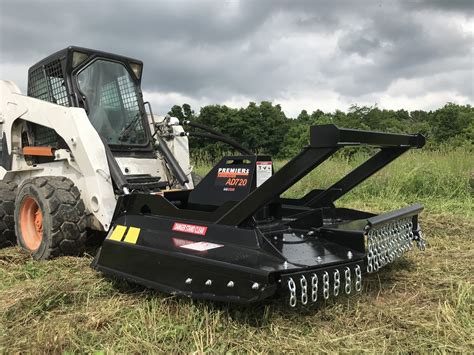 skid steer rough cut brush cutter in rocky pasture|skid steer solutions.